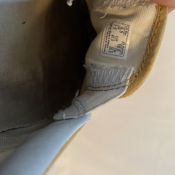 Women’s Yellow Checkered Vans Slip Ons - Picture 4 of 5